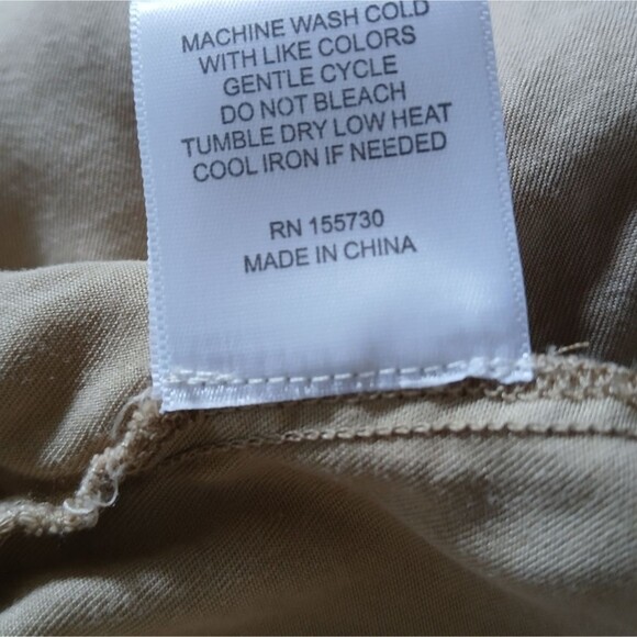 Jane and Delancey Shorts Garment Dye Paperbag Elastic High Rise Pull-On Size XL - Picture 8 of 8